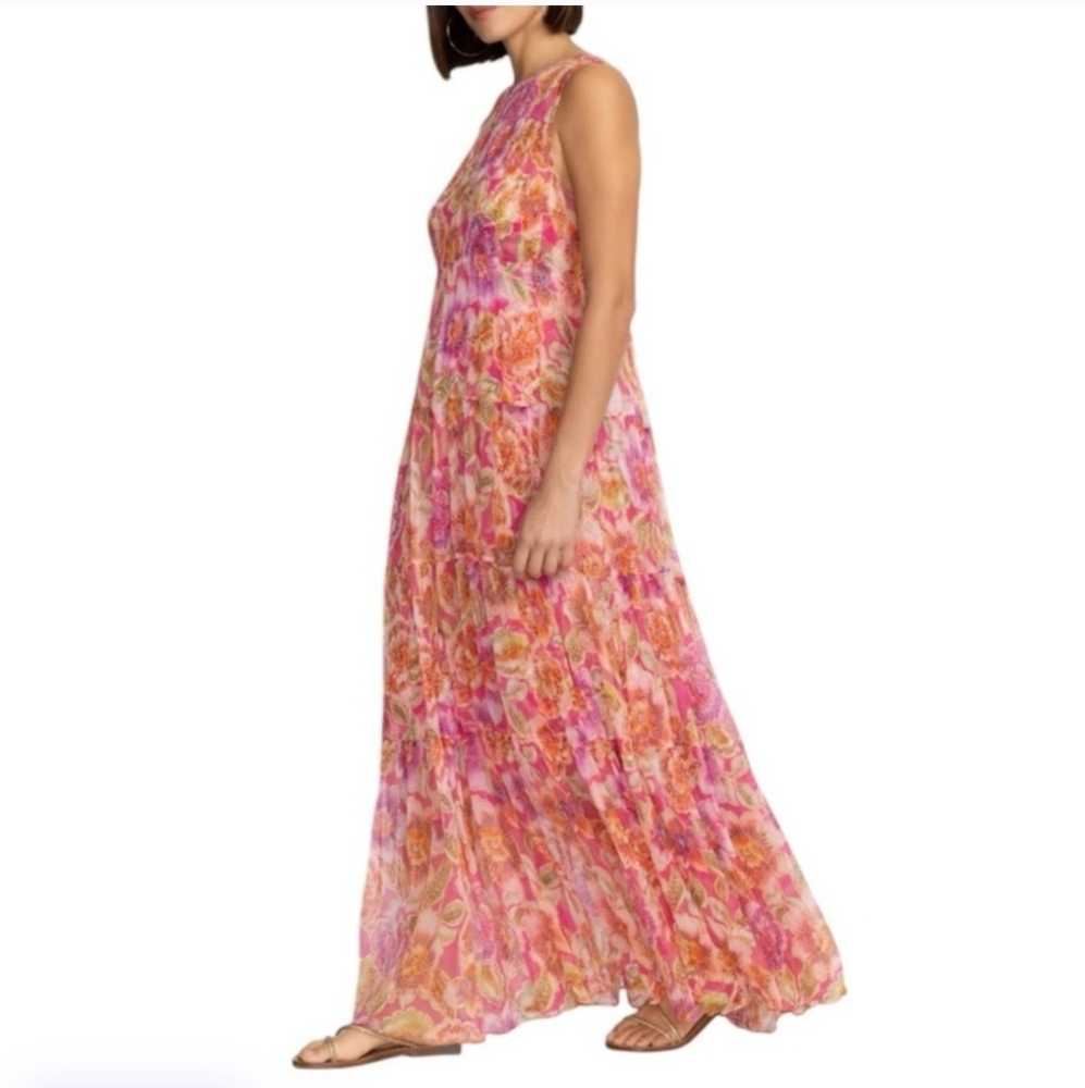 Johnny Was Jade Loren 100% Silk Maxi Dress - Picture 4 of 10